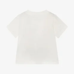 Stella McCartney Kids Tops*Girls Ivory Cotton T-Shirt
