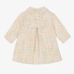 Sofija Coats & Jackets*Girls Ivory Cotton Tweed Coat