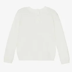iDO Baby Tops*Girls Ivory Dog Knit Jumper