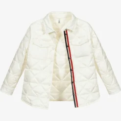 Moncler Enfant Coats & Jackets*Girls Ivory Down Padded Jacket