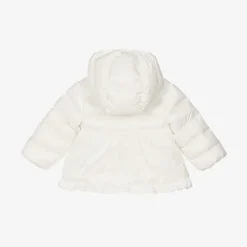 Moncler Enfant Coats & Jackets*Girls Ivory Down Padded Odile Coat