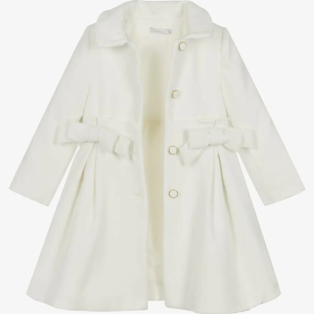 Patachou Coats & Jackets*Girls Ivory Felted Coat