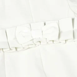 Patachou Coats & Jackets*Girls Ivory Felted Ruffle Coat