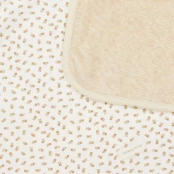Laranjinha Blankets & Shawls*Girls Ivory Floral Cotton Blanket (83cm)