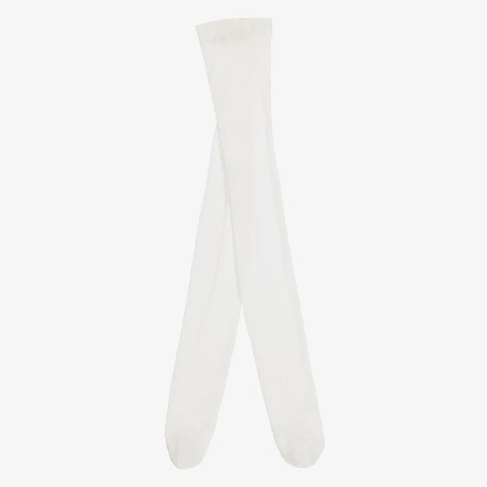 Abel amp; Lula Tights*Girls Ivory Glitter Tights