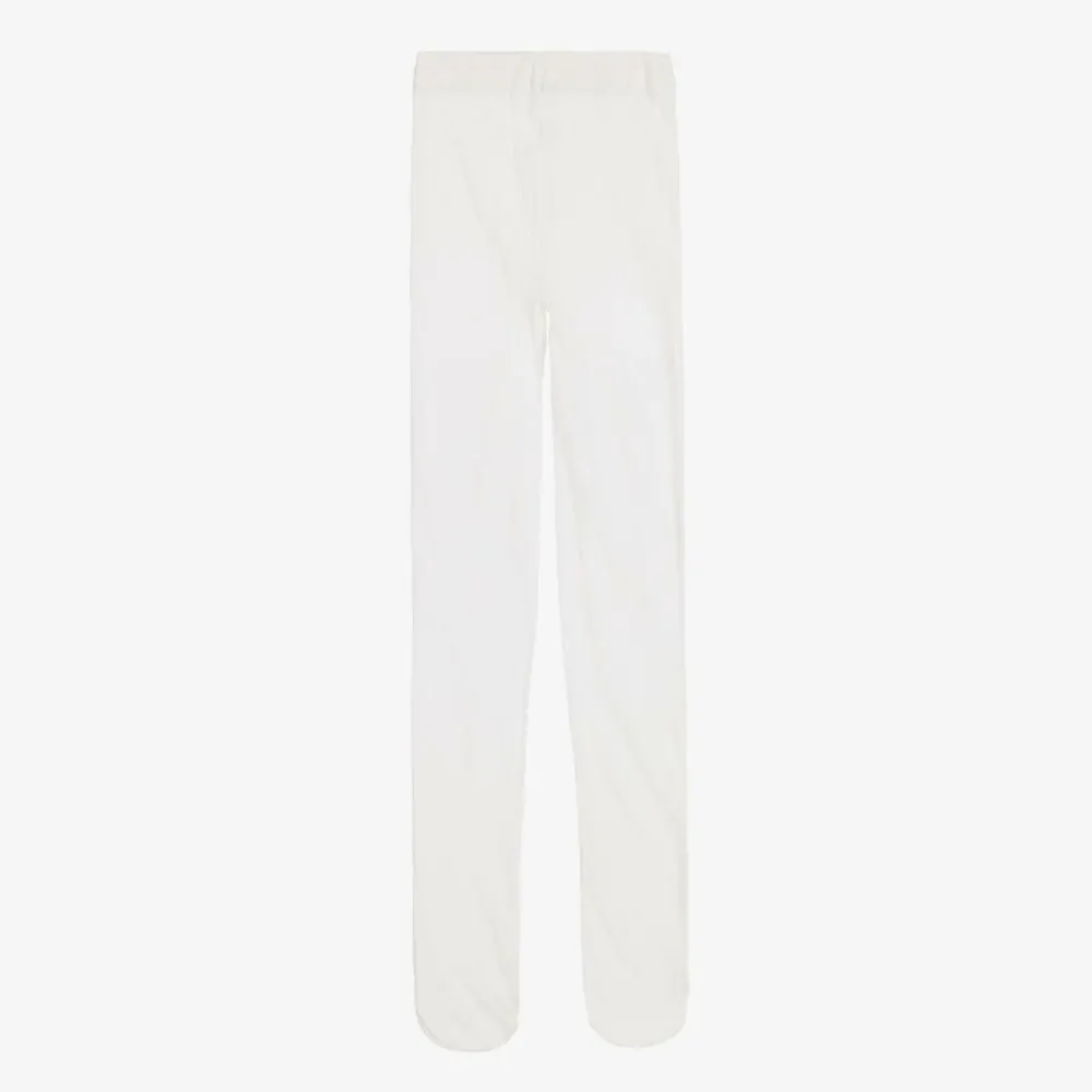 Abel amp; Lula Tights*Girls Ivory Glitter Tights