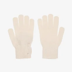 Mayoral Gloves & Mittens*Girls Ivory Knitted Bow Gloves