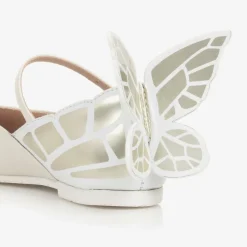 Sophia Webster Mini Bar Shoes|Bar Shoes*Girls Ivory Leather Shoes