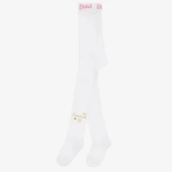 Billieblush Tights*Girls Ivory Logo Tights