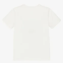 Stella McCartney Kids Tops*Girls Ivory Organic Cotton T-Shirt
