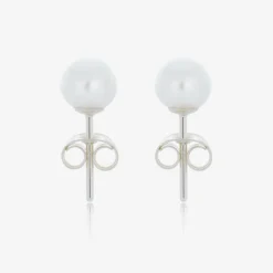 Raw Pearls Jewellery|Gifts*Girls Ivory Pearl Earrings (5mm)