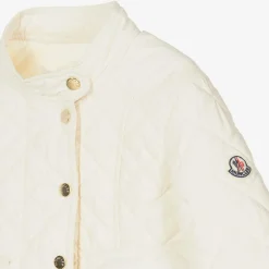 Moncler Enfant Coats & Jackets*Girls Ivory Quilted Kamaria Jacket