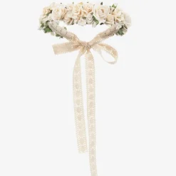 Sienna Likes To Party Hair Accessories*Girls Ivory Rose Garland