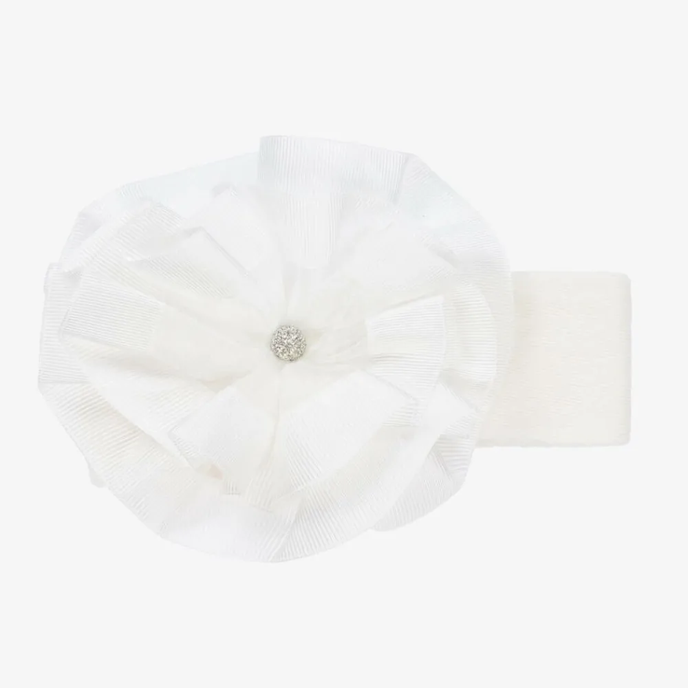 Beau KiD Hair Accessories*Girls Ivory Ruffle Headband