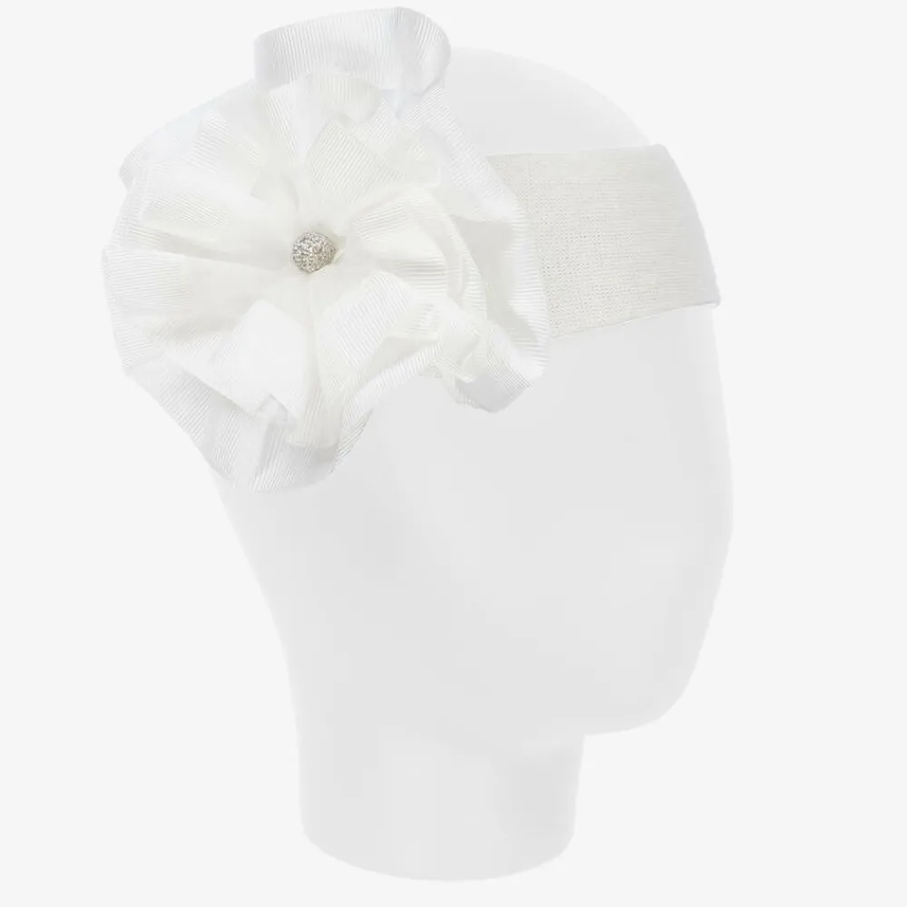 Beau KiD Hair Accessories*Girls Ivory Ruffle Headband