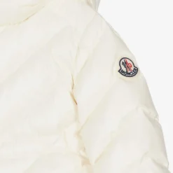 Moncler Enfant Coats & Jackets*Girls Ivory Sanaa Hooded Down Coat