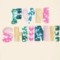 Billieblush Dresses*Girls Ivory Sequin Hooded Dress