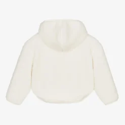 Calvin Klein Tops*Girls Ivory Sherpa Fleece Zip-Up Top