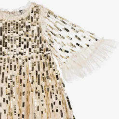 Needle amp; Thread Gifts*Girls Ivory Tulle & Sequin Dress