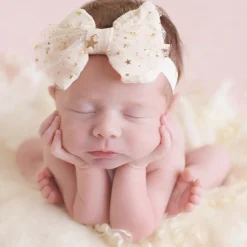Cute Cute Hair Accessories*Girls Ivory Tulle Bow Headband