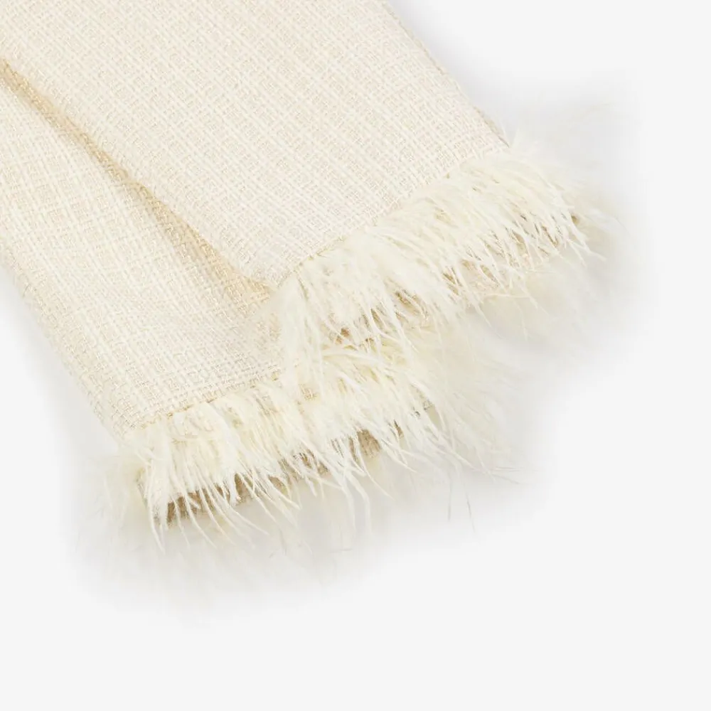 Patachou Outfit Sets*Girls Ivory Tweed Trouser Set