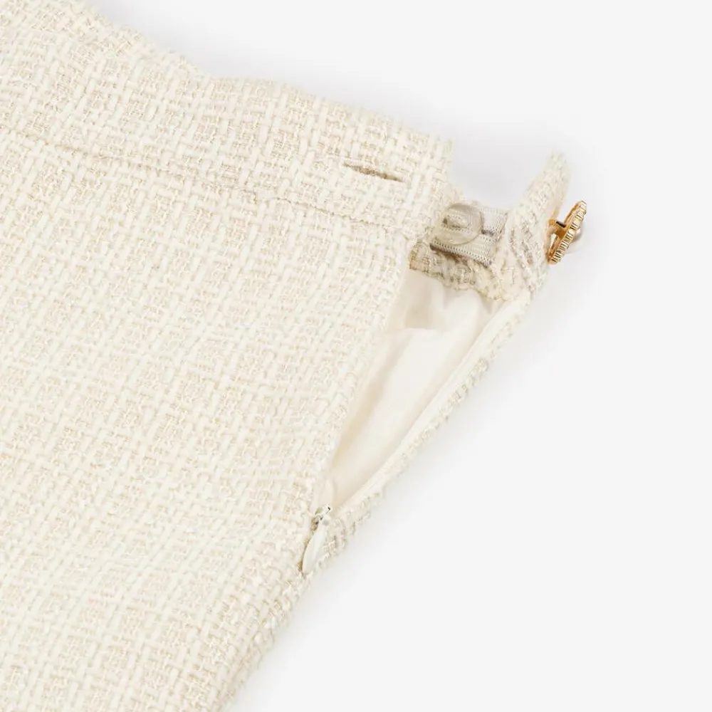 Patachou Outfit Sets*Girls Ivory Tweed Trouser Set