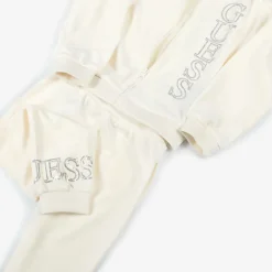 Guess Tracksuits*Girls Ivory Velour Tracksuit