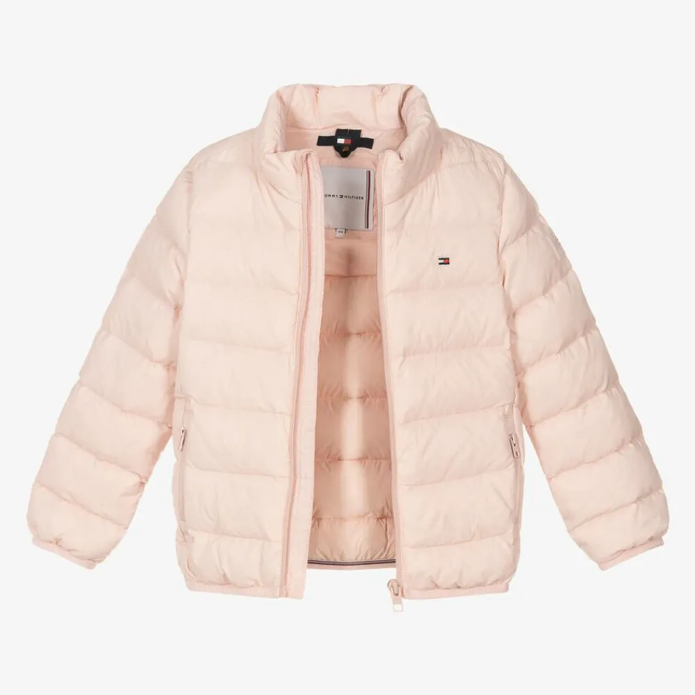 Tommy Hilfiger Coats & Jackets*Girls Light Pink Down Padded Jacket