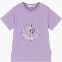 Moncler Enfant Tops*Girls Lilac Purple T-Shirt