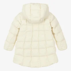 Moncler Enfant Coats & Jackets*Girls Long Ivory Arina Puffer Parka Coat
