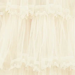 Petite Amalie Dresses*Girls Long Ivory Embroidered Tulle Dress