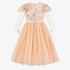 EIRENE Dresses*Girls Long Pink Sequinned Tulle Dress