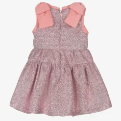 Hucklebones London Dresses*Girls Metallic Pink Glitter Dress