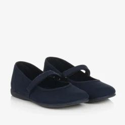 Pisamonas Pumps & Ballerinas|Pumps & Ballerinas*Girls Navy Blue Canvas Bar Shoes