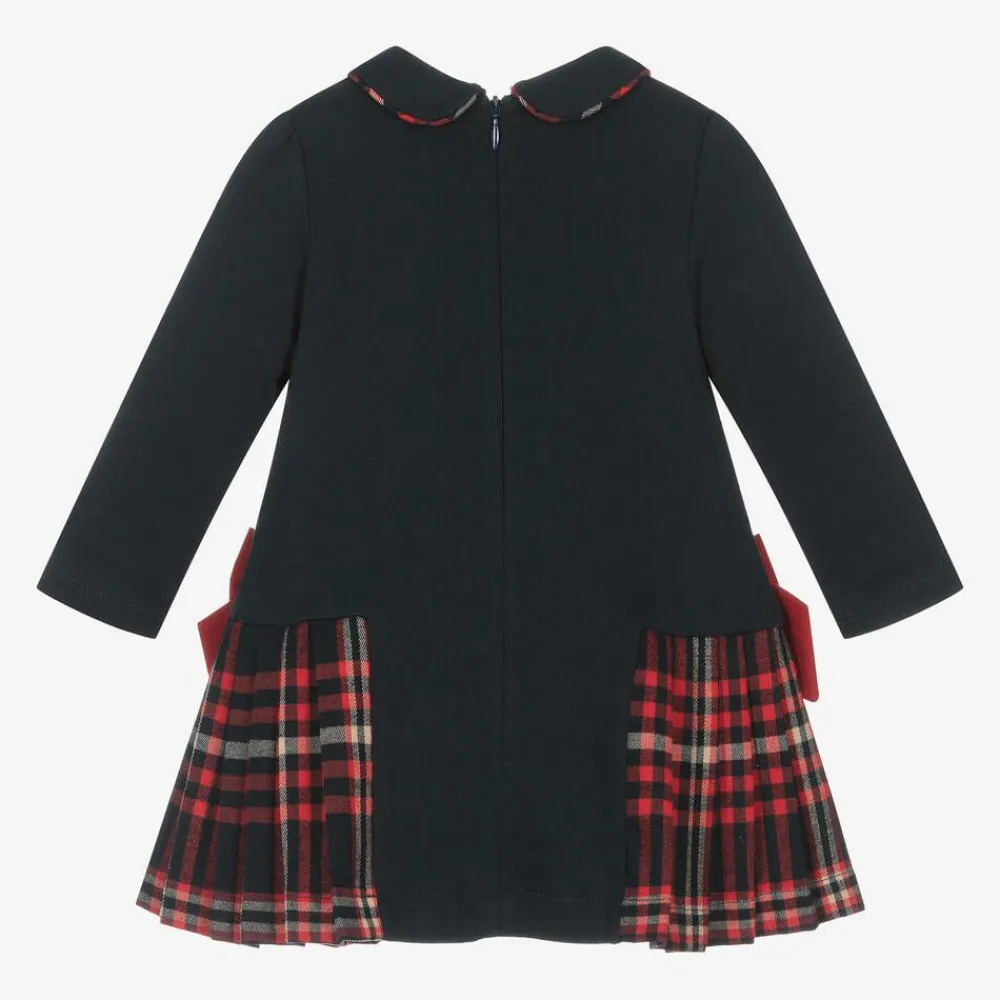 Patachou Dresses*Girls Navy Blue Cotton Dress