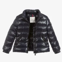 Moncler Enfant Coats & Jackets*Girls Navy Blue Down Bady Puffer Jacket