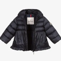 Moncler Enfant Coats & Jackets*Girls Navy Blue Down Padded Odile Jacket
