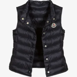 Moncler Enfant Coats & Jackets*Girls Navy Blue Down Padded Liane Puffer Gilet