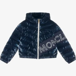 Moncler Enfant Coats & Jackets*Girls Navy Blue Down Padded Puffer Jacket