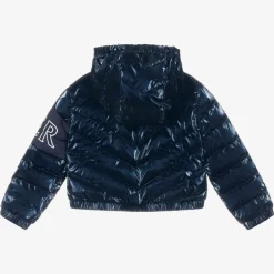 Moncler Enfant Coats & Jackets*Girls Navy Blue Down Padded Puffer Jacket