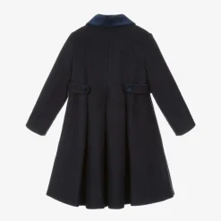 Beatrice amp; George Coats & Jackets*Girls Navy Blue Felted Coat