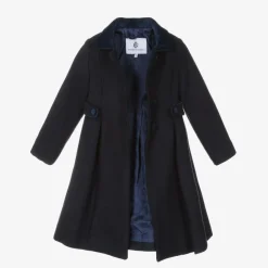 Beatrice amp; George Coats & Jackets*Girls Navy Blue Felted Coat