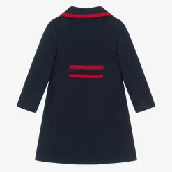 Patachou Coats & Jackets*Girls Navy Blue Felted Coat