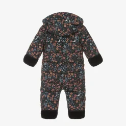 Töastie Snowwear|Snowwear*Girls Navy Blue Floral Snowsuit
