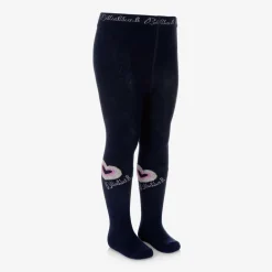 Billieblush Tights*Girls Navy Blue Heart Tights