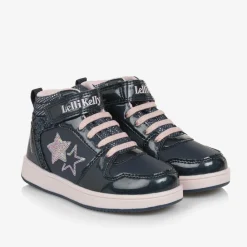 Lelli Kelly Trainers|Trainers*Girls Navy Blue High-Top Trainers