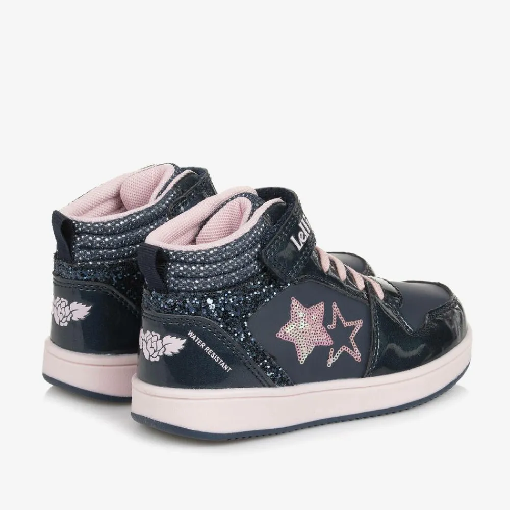 Lelli Kelly Trainers|Trainers*Girls Navy Blue High-Top Trainers