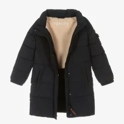 Töastie Coats & Jackets*Girls Navy Blue Hooded Parka Coat