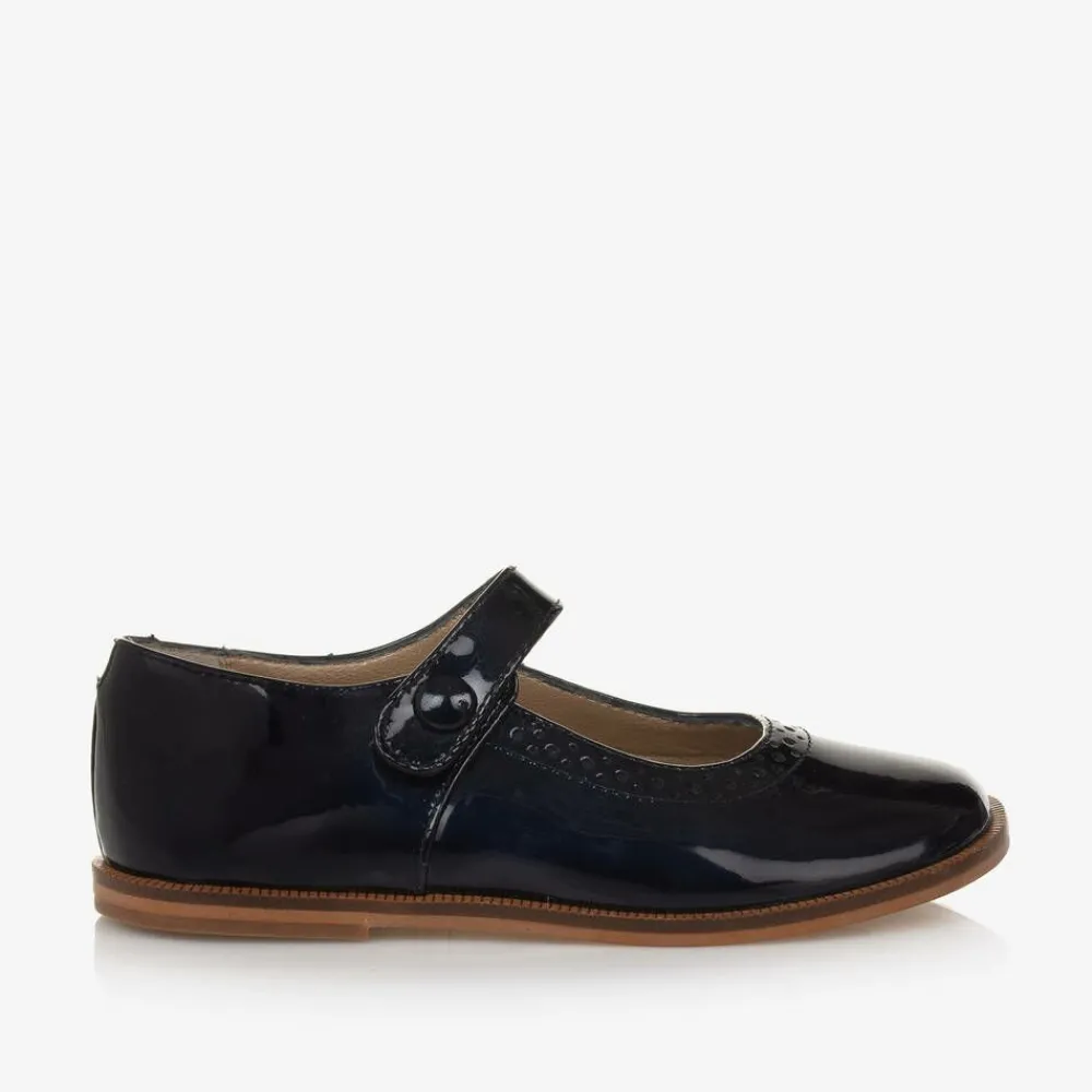 Tartine et Chocolat Pumps & Ballerinas|Pumps & Ballerinas*Girls Navy Blue Leather Pumps
