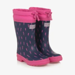 Hatley Rain Boots|Rain Boots*Girls Navy Blue Lightning Bolt Rain Boots